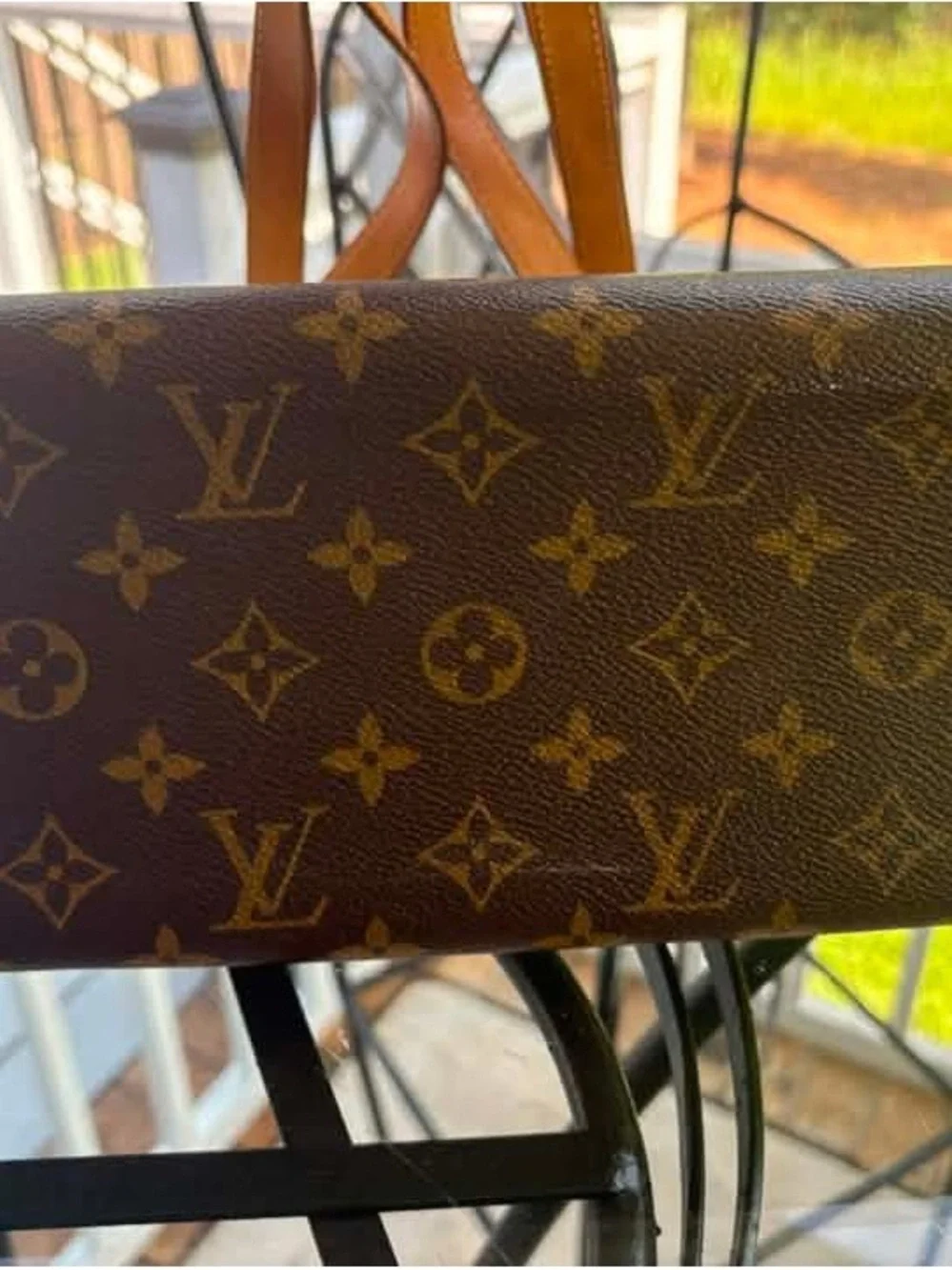 Louis Vuitton Brown Monogram Popincourt Canvas Shoulder Bag with Vachetta Straps